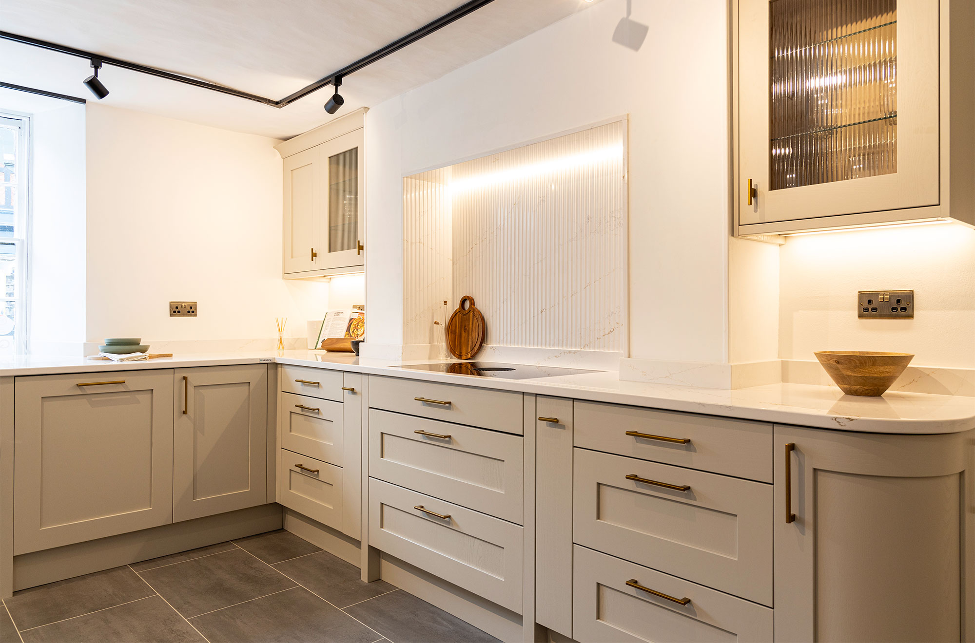 The interior of the Claremont Kitchens showroom in Midhurst High Street