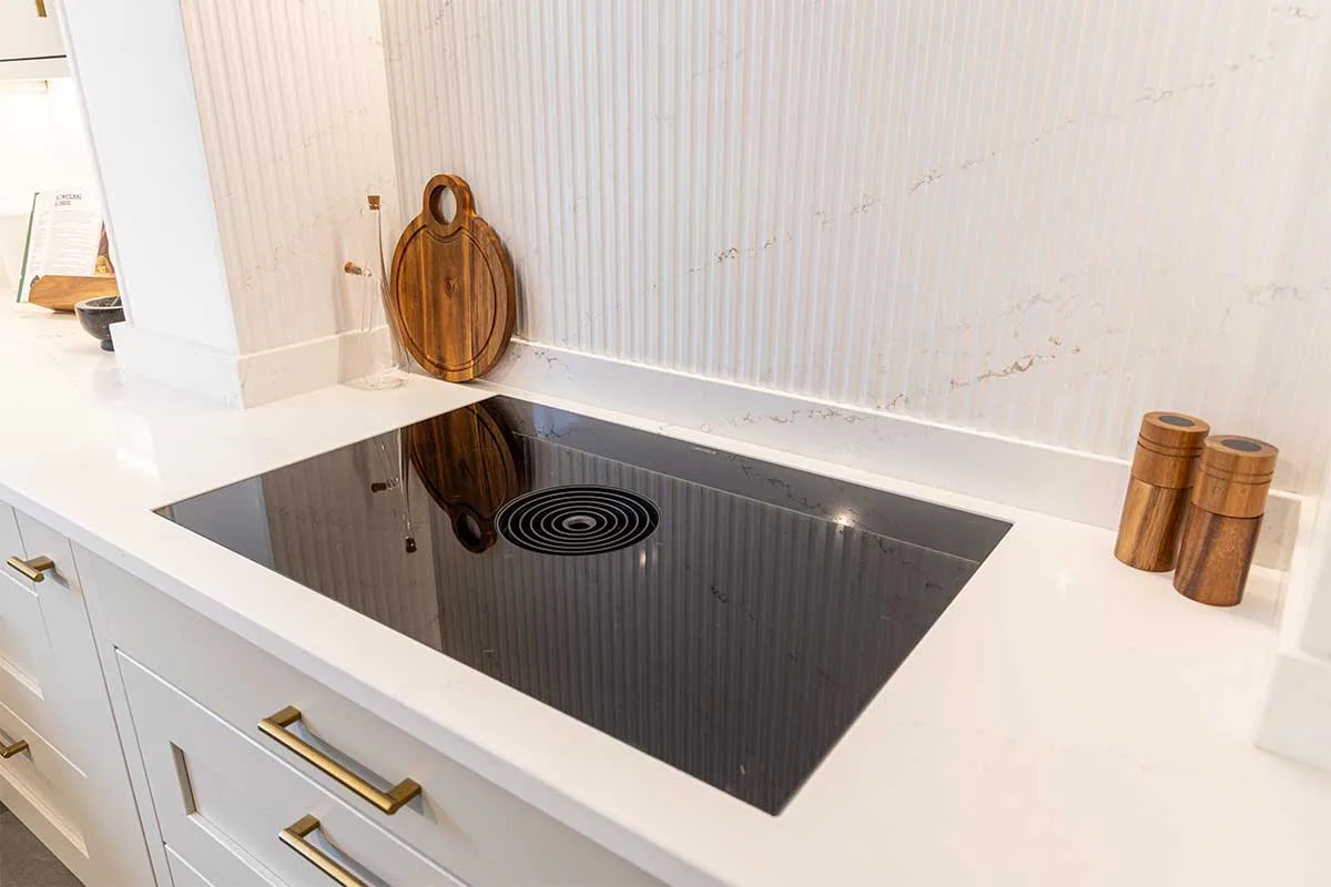 Bora induction hob with built-in extraction on display at Claremont Kitchens and Interiors in Midhurst